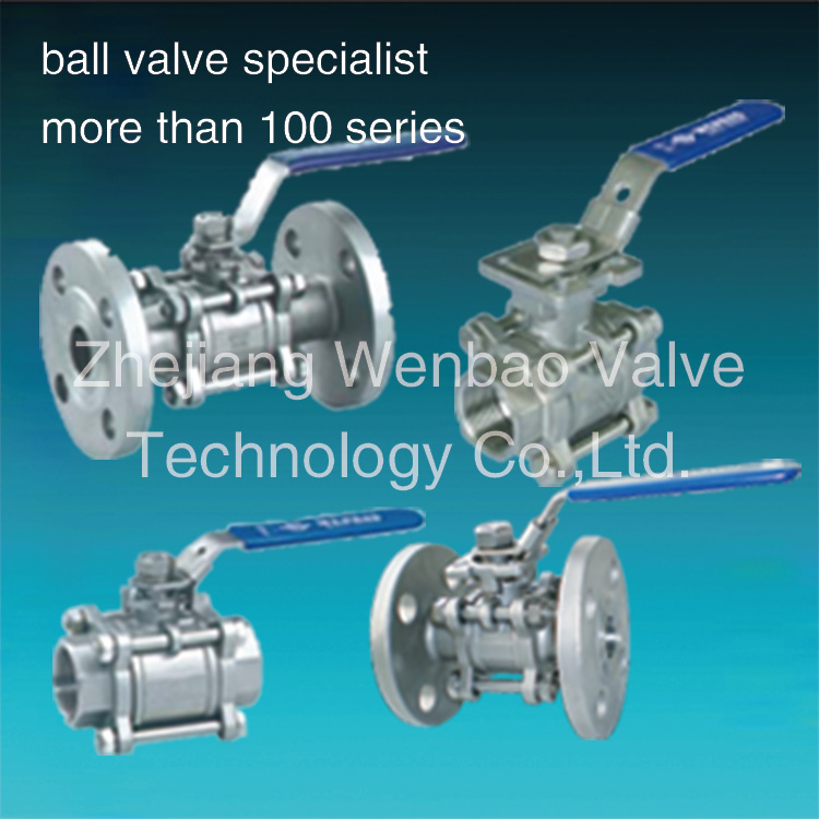 3PC Carbon Flanged Manual Ball Valve Dn15~Dn 100