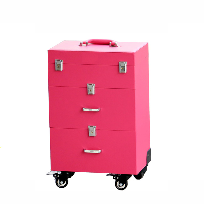 Travel Flight Trolley Beauty Case with Drawers