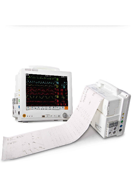 12.1 Inch Modular Patient Monitor Touch Screen Ccu ECG EKG Machine Telemetry (SC-C100)