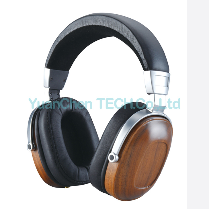 Bosshifi B8 HiFi Wooden Metal Black Earphone Mahogany Headset Headphone