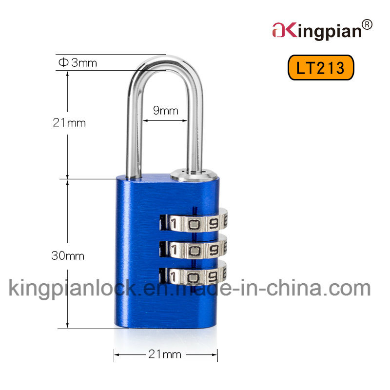 Colorful Aluminum Code Combination Padlock for Bag 21mm