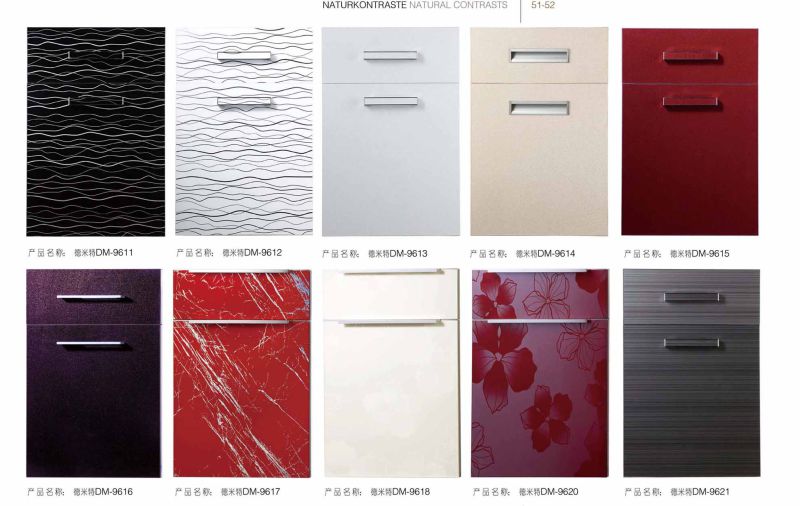 Acrylic Kitchen Cabinet Door with Edge Banding (zhuv)