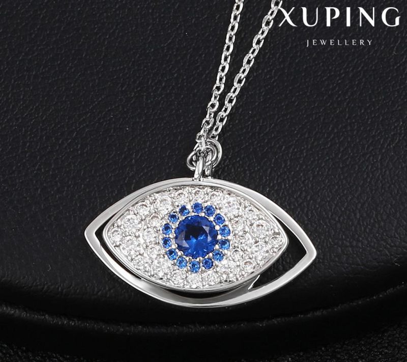 41358 Fashion Elegant Cubic Zirconia Evil Eye Rhidouim Jewelry Pendant Necklace