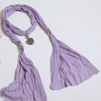 The New Woman Pure Color White Cotton Polyester Fiber Color Scarf Shawl