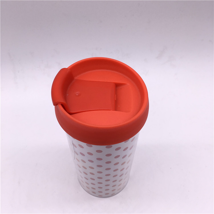 Plastic Mug Water Microwave Lid Handle Milk Drinking Cup