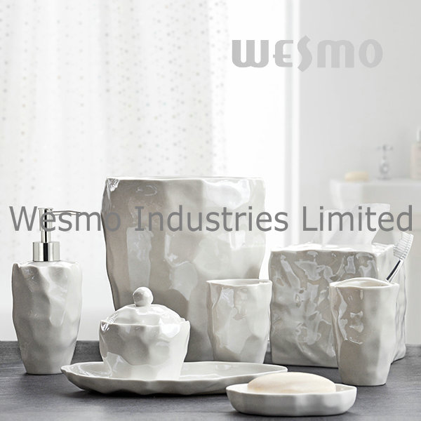Organic Porcelain Bathroom Accessories (WBC0845A)