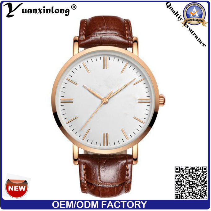 Yxl-011 Custom Logo Wholesale Real Leather Strap Women Watch, Hot Sell Dw Watch