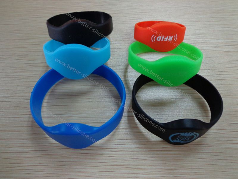 RFID Silicone Rubber Wristbands for Gym