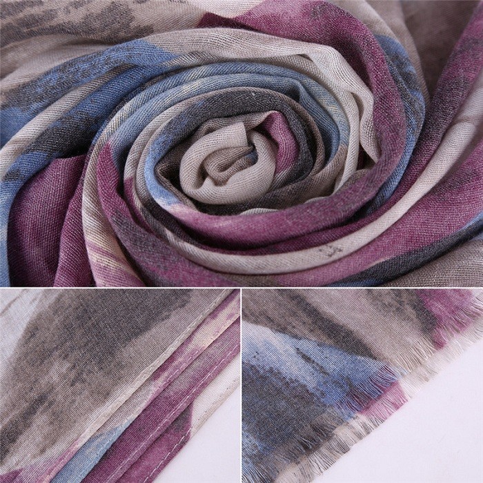 Women Polyester Winter Fashion Scarf Pashmina Shawl