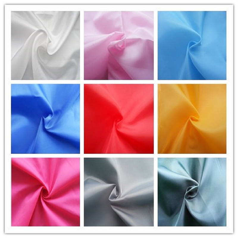 190t Polyester Solid Color Taffeta Linning Fabric