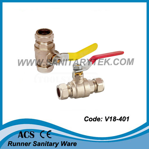 Compression Brass Ball Valve (V18-433)