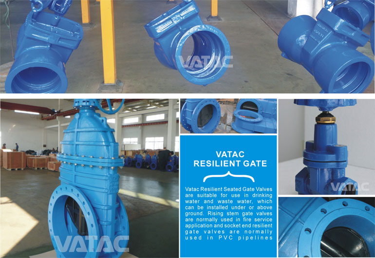 Vatac Resilient Seated Soft Seat Cast Iron Gate Valve