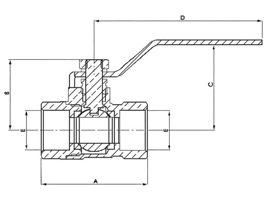 Brass Ball Valve (AV1021-A)