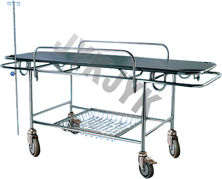 Plastic Bed Base Stretcher Cart with Four Castors