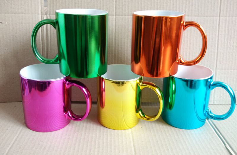 Metallic Ceramic Mug, Metallic Color Ceramic Mug