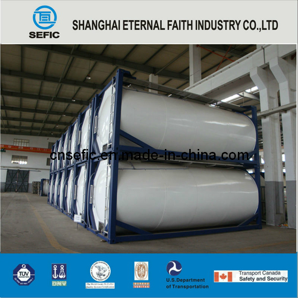 Lox Lin Lar LNG Lco2 Tank Container Asme T75 ISO Tank Container for Liquid Gas