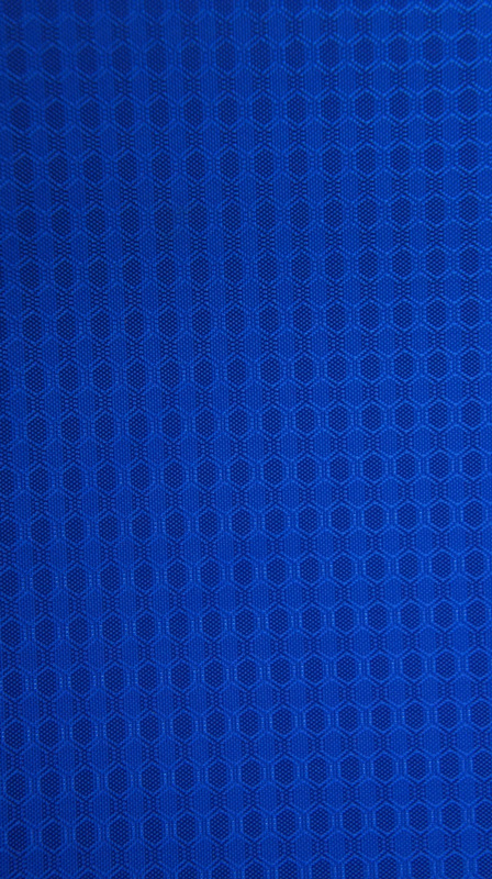 Cationic Double Hexagon Polyester Fabric with PU/PVC Coaitng