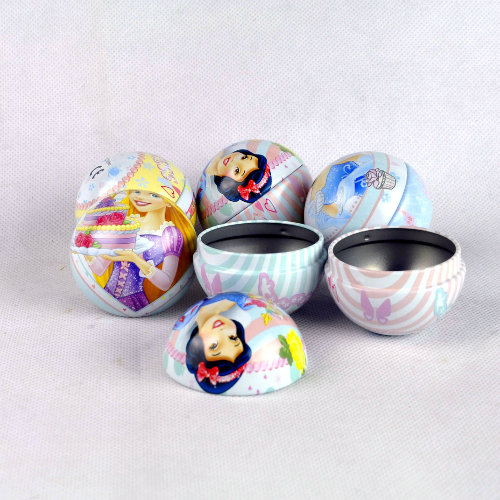 Christmas Gift Packaging Ball Shape Tin