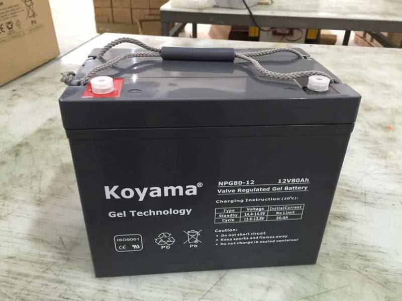 Valve Regulated Lead Acid AGM Battery (12V80Ah) for UPS, Telecom, Electrical Utilities