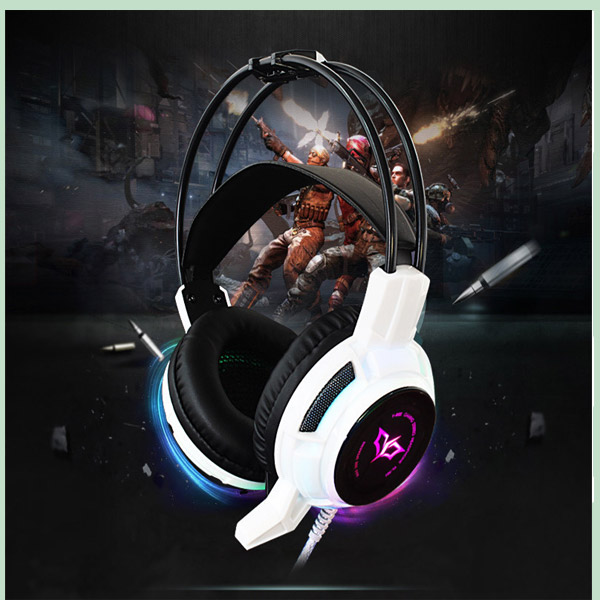 Super Bass Noice Cancelling Colorful Game Stereo Headphone (K-901)