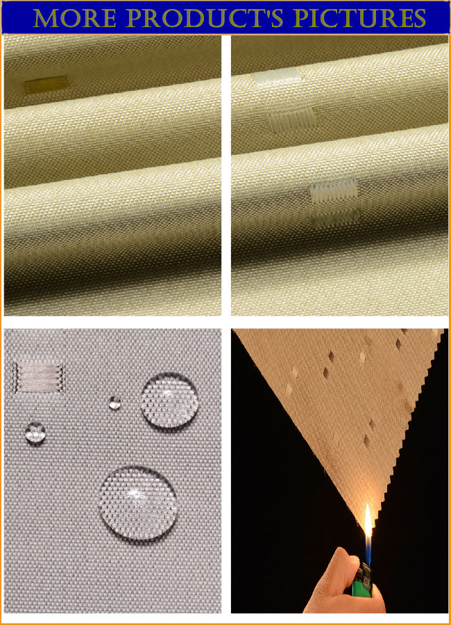 100%Jacquard Polyester Flame-Resistant Coating Flocking Blind Curtain Fabric for Curtains