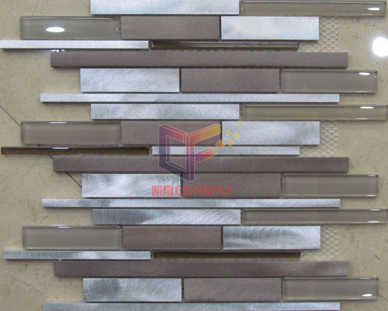 Crystal Mix Aluminium Alloy Mosaic Tiles (CFA54)