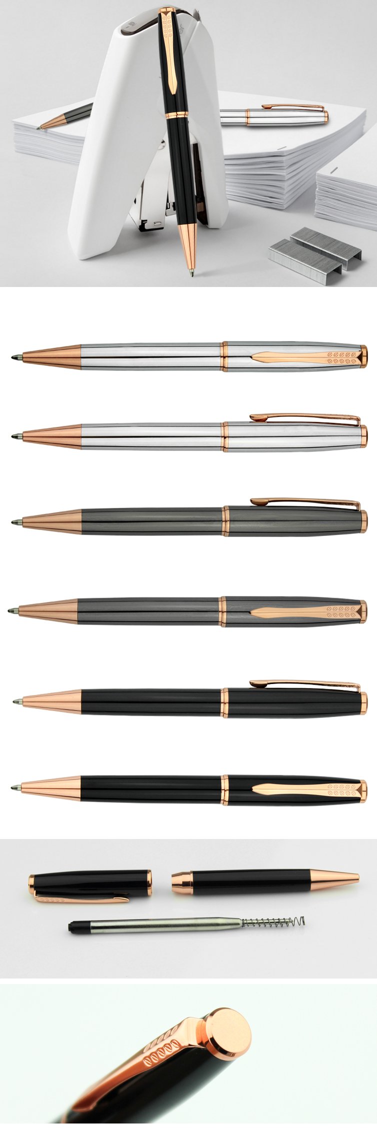 New Arrival Customized Logo Print Pen High-End Metal Pen