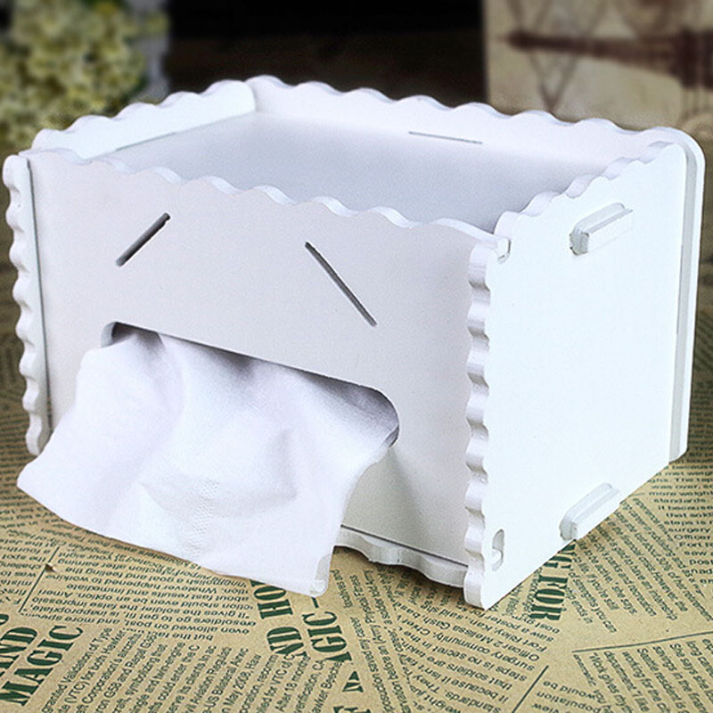 European Style Creative Design Wooden Tissue Box (ZJH036)