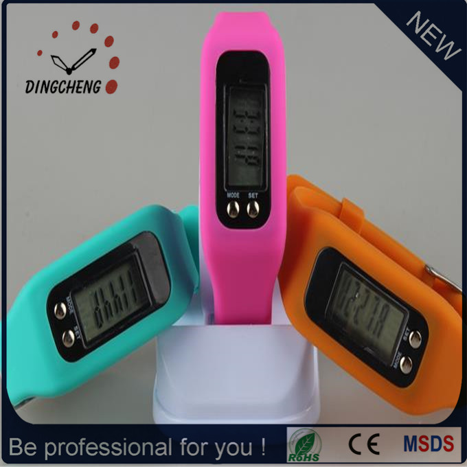 Fashion Watch Pedometer Watch Wristwatch Silicone Watch (DC-JBX052)
