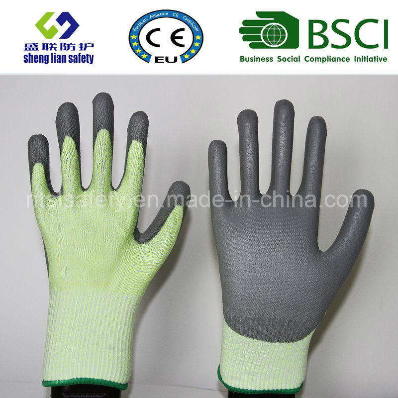 Cut Resistant Safety Work Glove with PU Coated