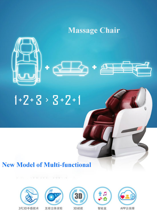 2016 High Quality 3D Zero Gravity Massage Chair