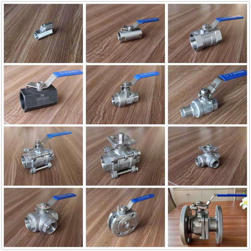 2PC Thread Ball Valve in Stainless Steel 201/304/316