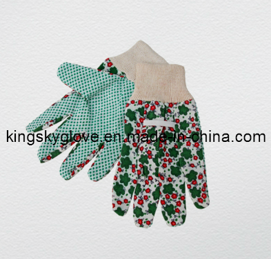 Cotton Gloves with PVC Dots (2620)