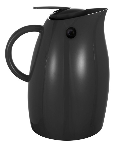 Black Glass Lined Plastic Vacuum Insulated Coffee Jug Pgp-1000L-Stainless Steel