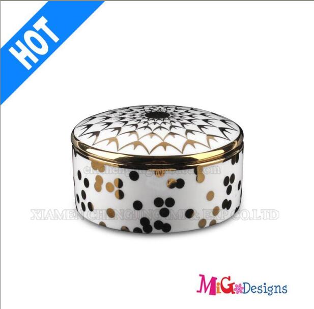 Fashion Wedding Gift Ceramic Jewelry Box