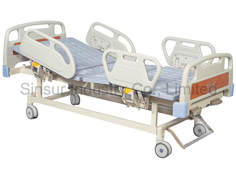 Luxury Manual Double Shake/Two Function Medical/Hospital Bed