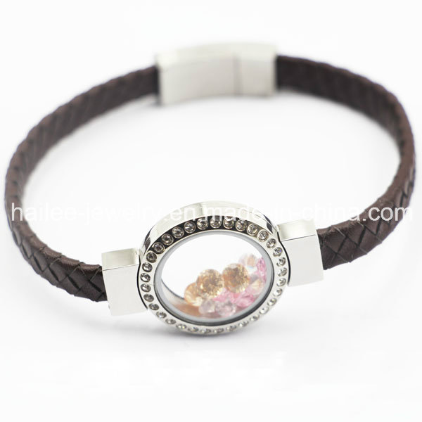 Manufacturer Wholesaler Locket Magnetic Leather Bracelet Jewelry