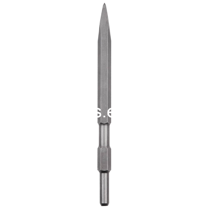 SDS Max Groove Chisel with Shank Applied Various Styles