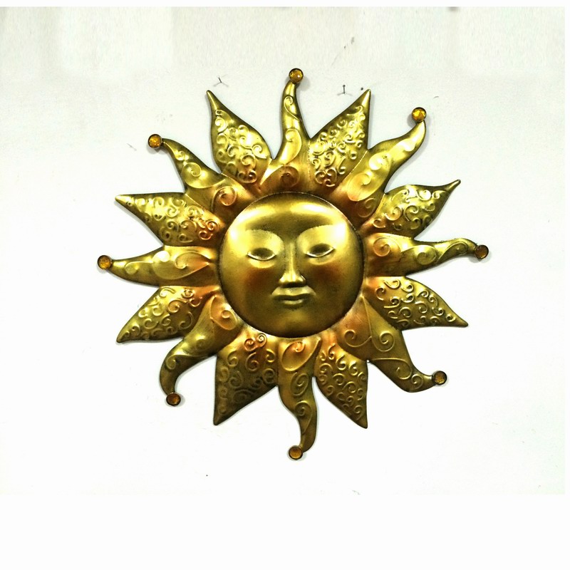 Traditional Sun Face Garden Metal Wall Decoration