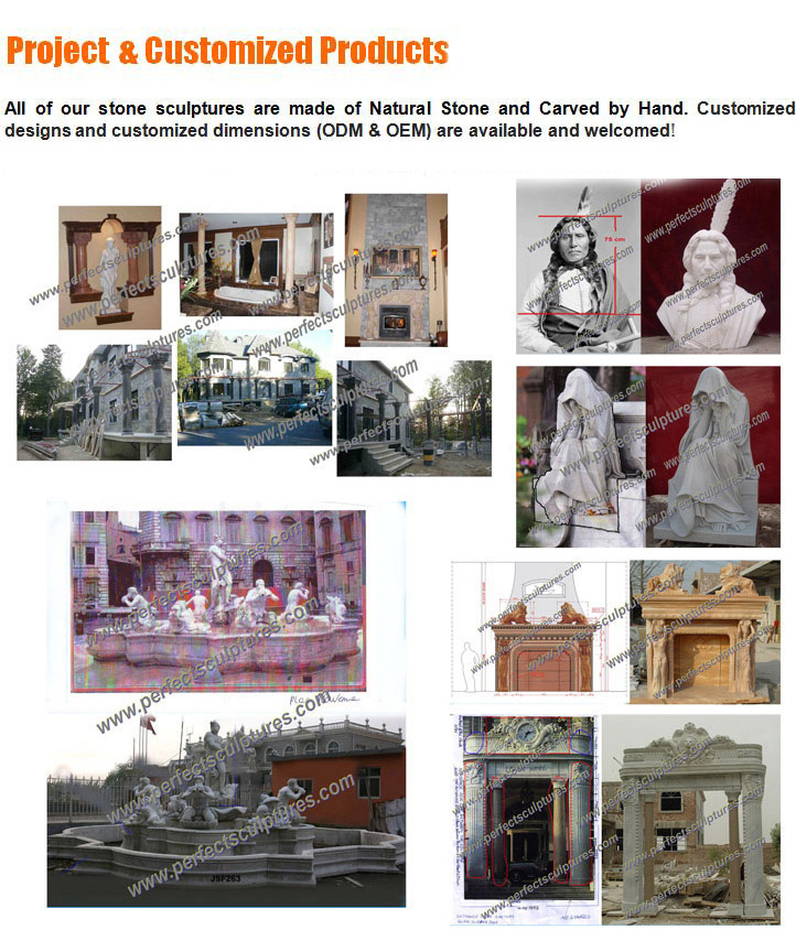 Carving Stone Marble Sculpture Statue for Garden Decoration (SY-X1760)