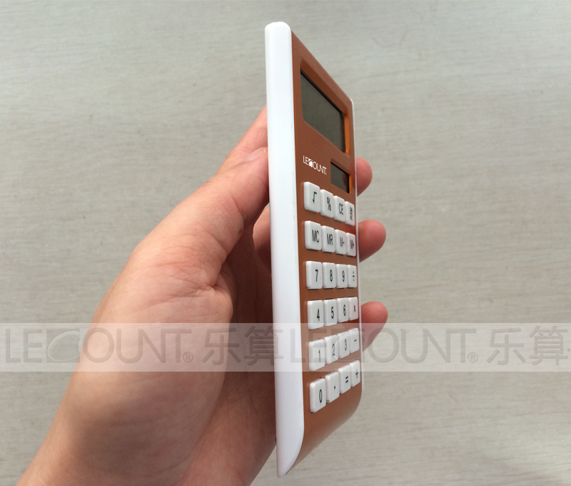 10 Digits Aluminium and ABS Dual Power Handheld Calculator (LC528)