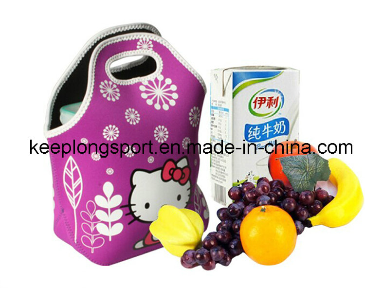 Full Colors Waterproof Neoprene Lunch Bag, Lunch Cooler Bag