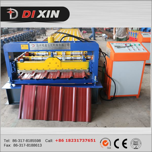 China Manufacturer Dixin Color/Galvanized Steel Roofing Sheet Roll Forming Machine