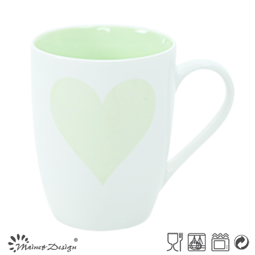 Outside White Inside Color Glaze 11oz Milk Mug