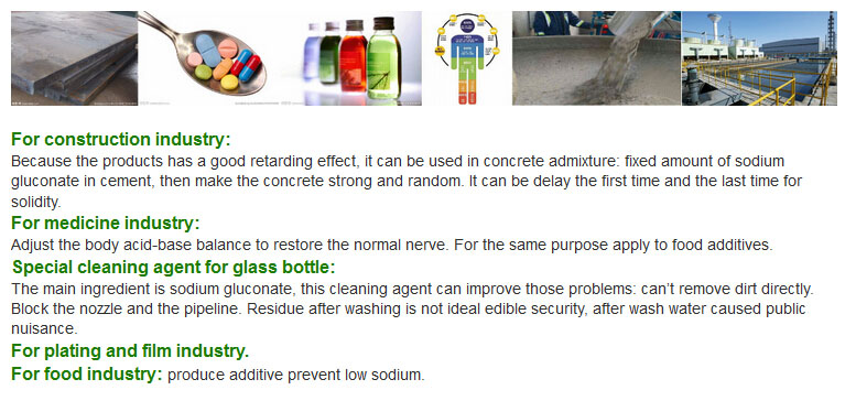 Bottle Cleaning Agent / Detergent Gluconic Acid Sodium Salt