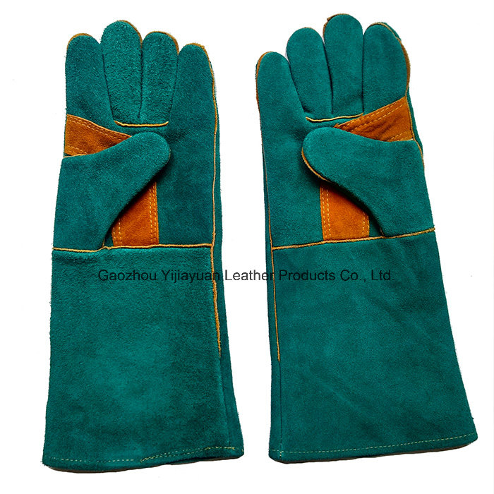 16 Inch Cow Split Leather Hand Protective Gloves for Welding