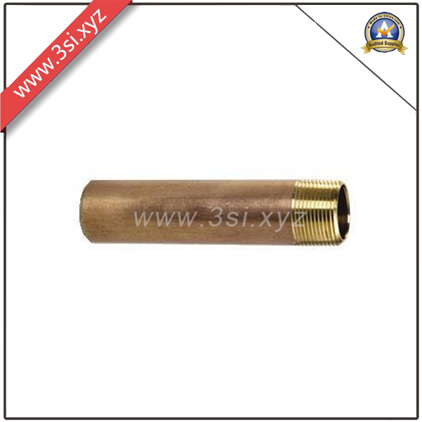 Brass Forged Threaded Pipe Fitting Nipple (YZF-PZ124)