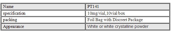 USP Grade Bremelanotide Bulk Hormone Peptede PT-141