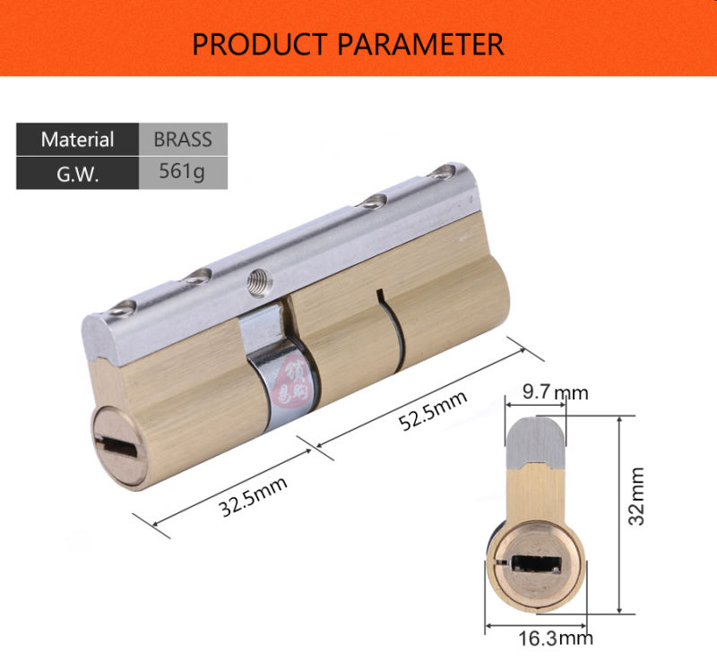 Anti-Theft Door Eight Tracks Safe Blade Lock Cylinder Core