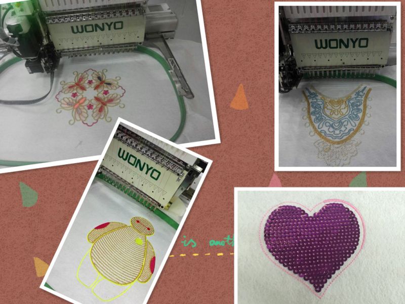 Best Selling Wonyo Single Head Bead Sequin Embroidery Machine
